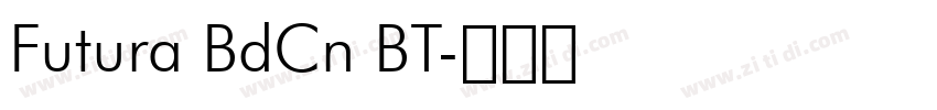 Futura BdCn BT字体转换